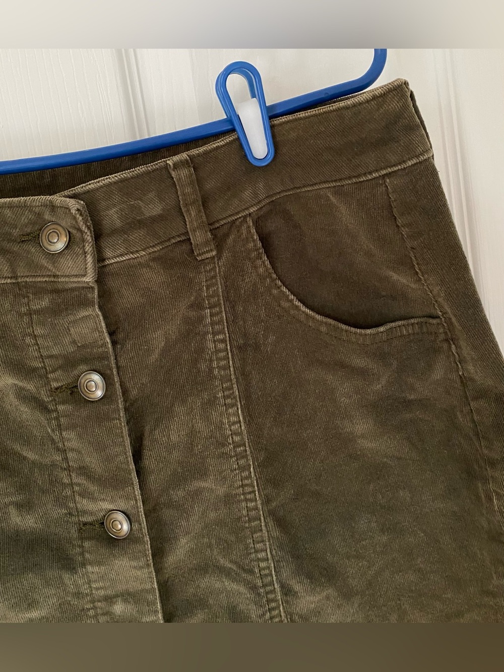 George Olive Green Corduroy Skirt